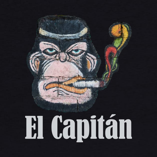 El Capitan Cool Monkey Leader Job Self-employed Startup Gift by peter2art